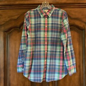 J Crew Multicolor Plaid Shirt